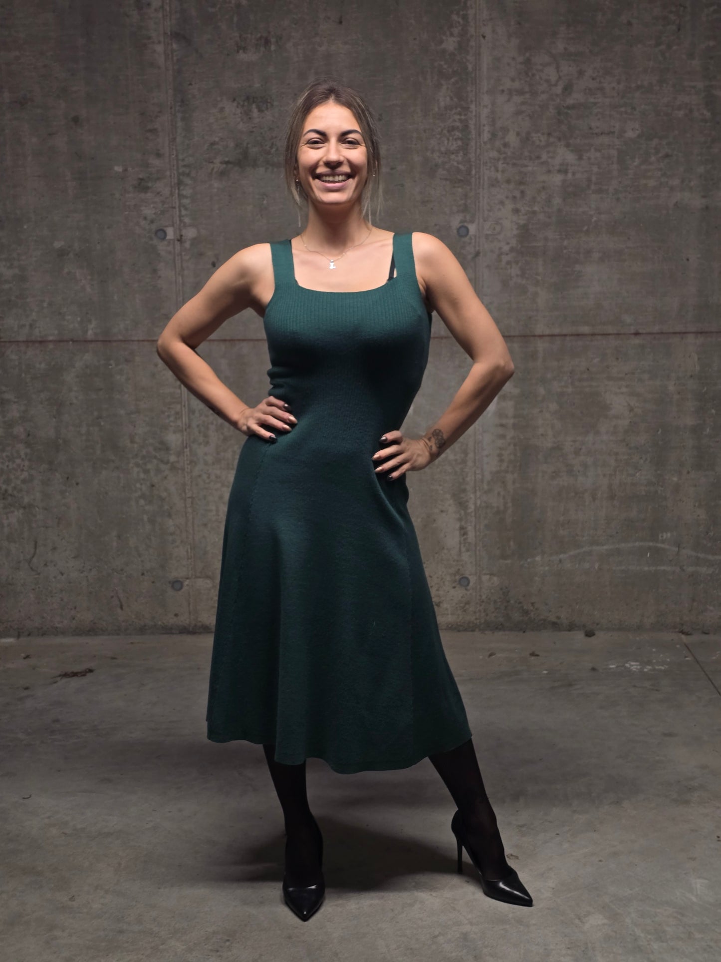 Abito maglia midi