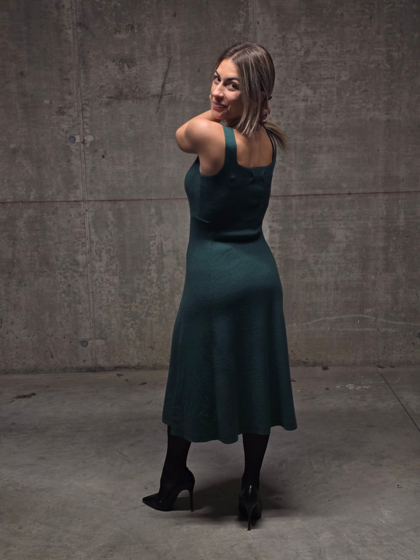 Abito maglia midi