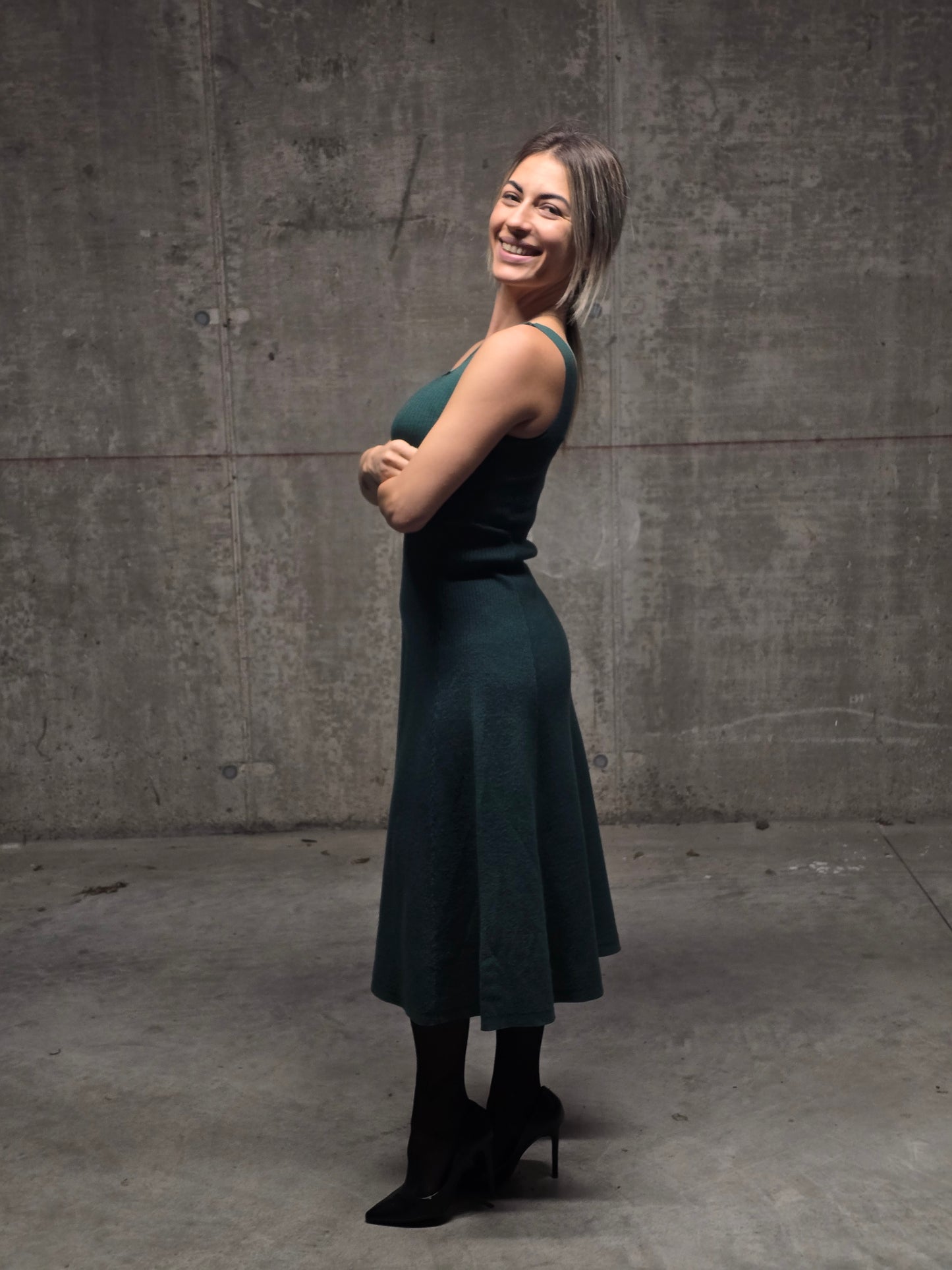 Abito maglia midi